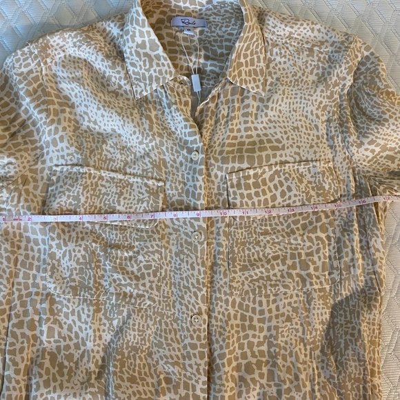 RAILS Alix Reptile Shirt Dress NWT Sz XS - Picture 9 of 16